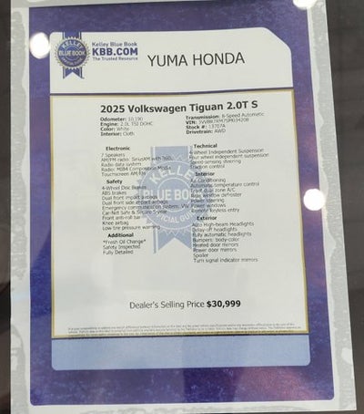 2025 Volkswagen Tiguan S