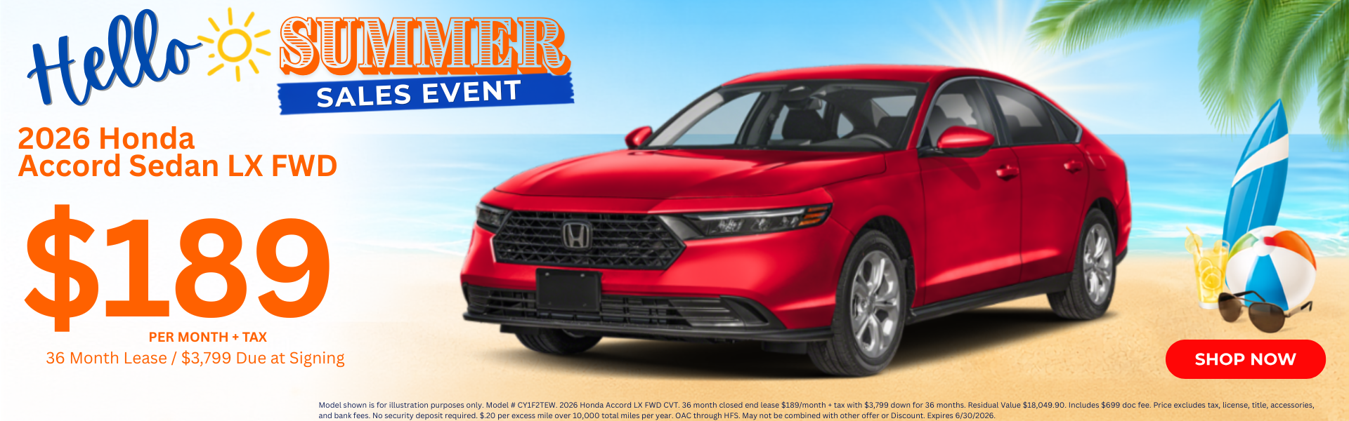 Honda Lease Deals and Sale Prices In Yuma AZ