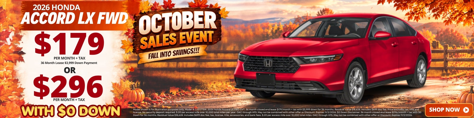 Best Honda Accord Lease Deals and New Specials near Imperial