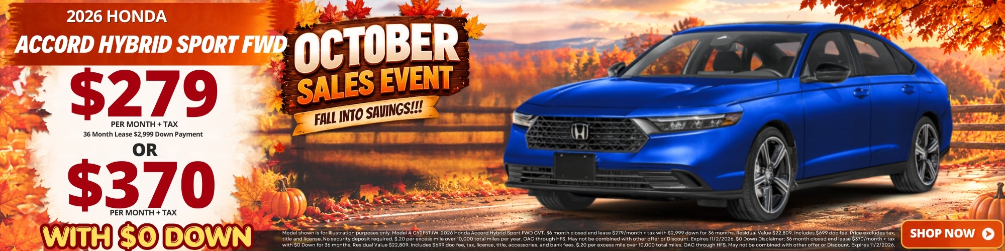 Best Honda Accord Lease Deals New Specials near Imperial V