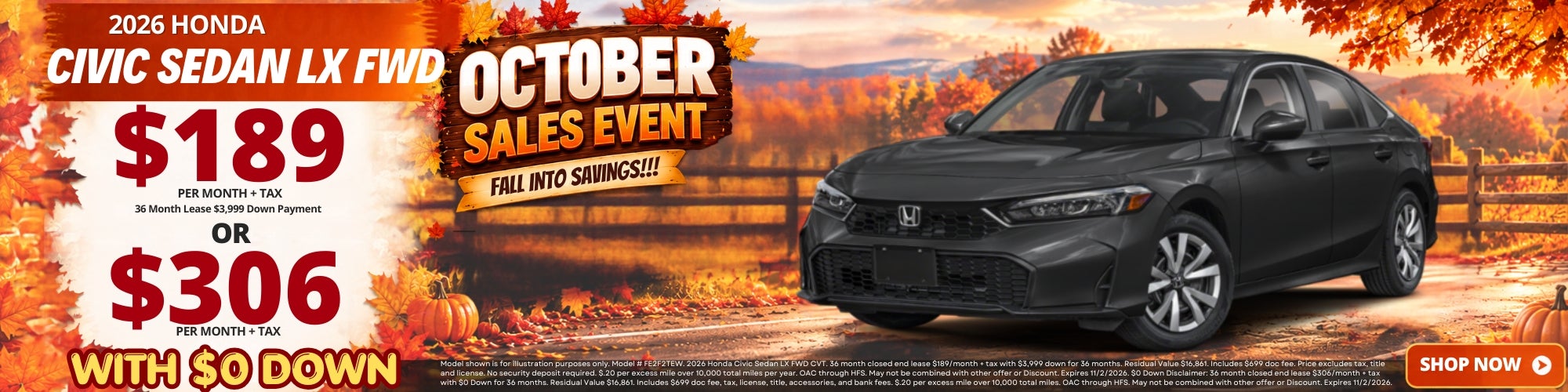 Best Honda Civic Sedan Lease Deals and New Specials near Imp
