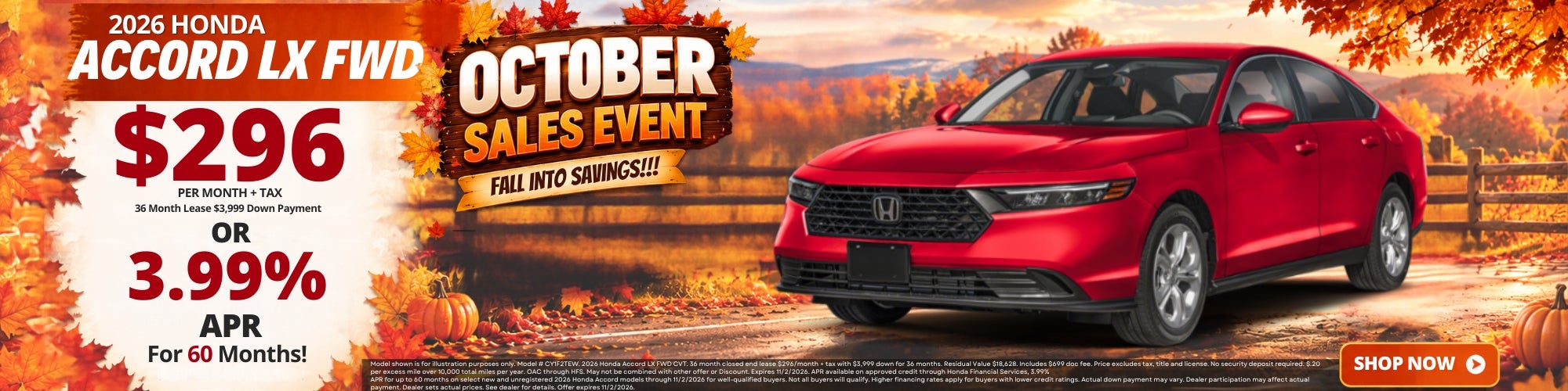 Best Honda Accord Lease Deals and New Specials near Imperial