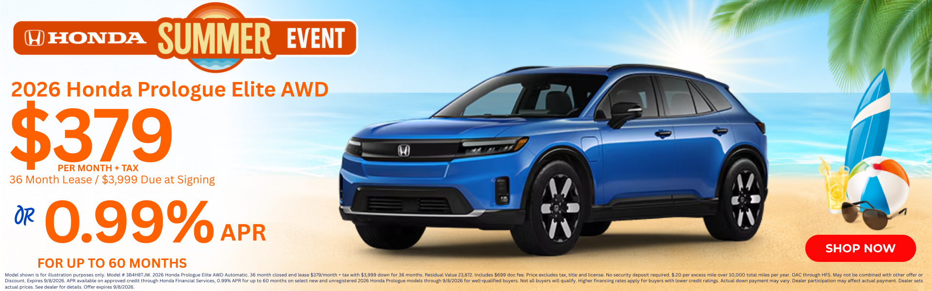 Best Honda Prologue EV Electric Lease Deals and New Specials