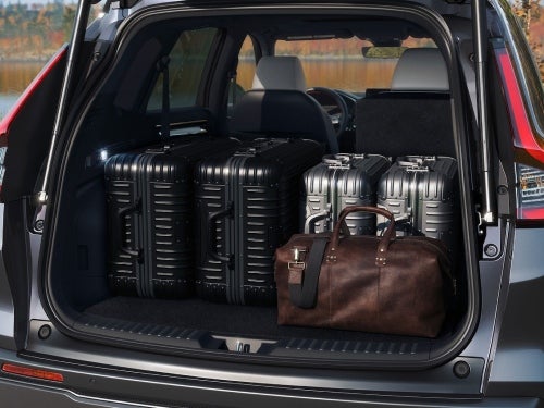 2025 Honda CR-V cargo space packed with bags