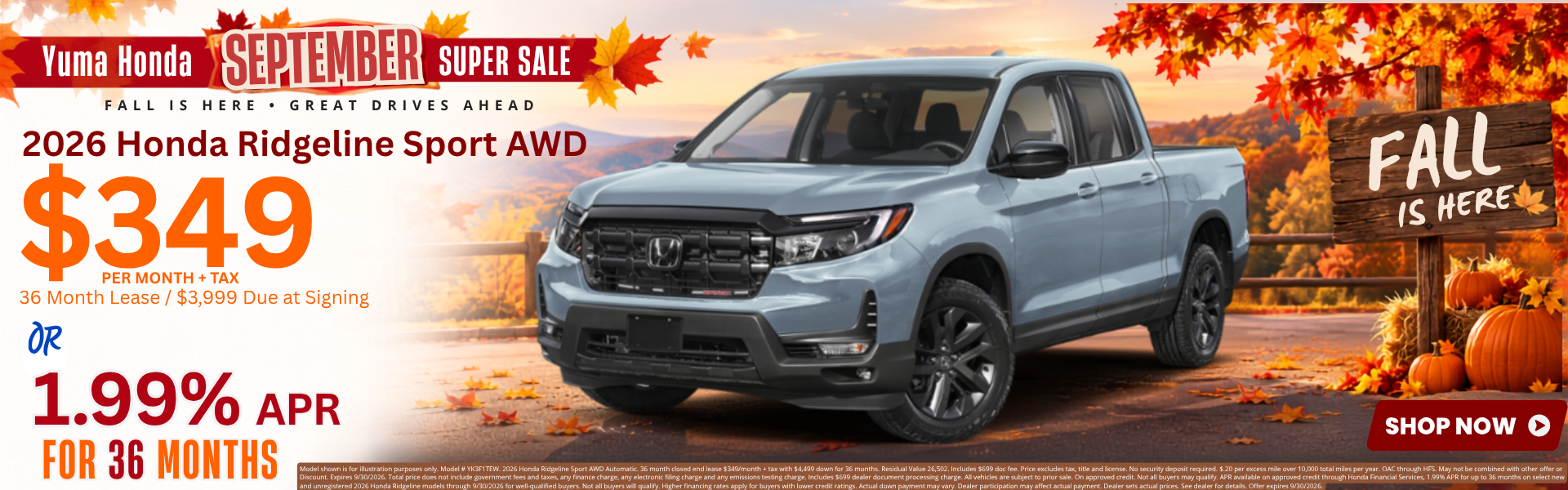 Best Honda Ridgeline Lease Deals and New Specials near Imper