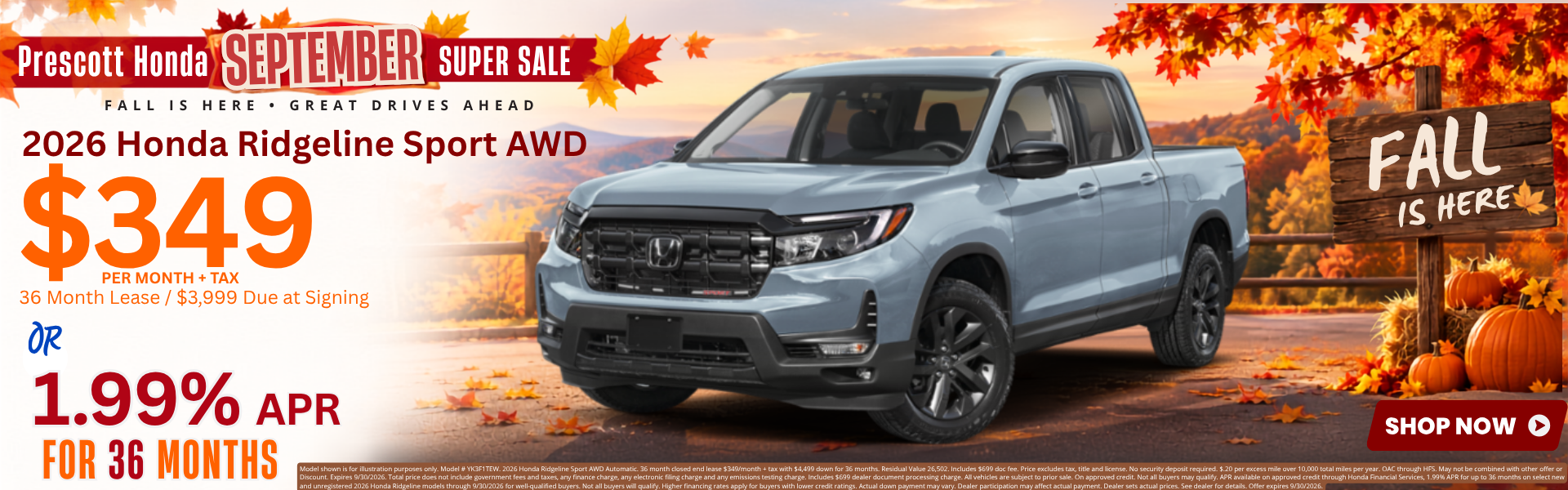 Best Honda Ridgeline Lease Deals and New Specials near Imper
