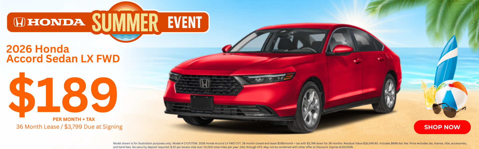Honda Lease Deals and Sale Prices In Yuma AZ