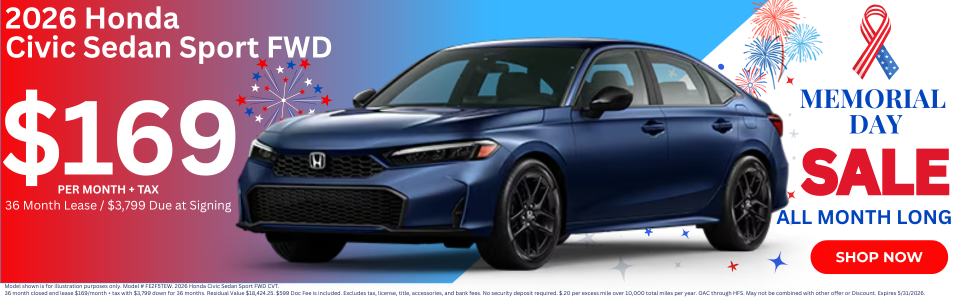 Best Honda Civic Lease Deals in Yuma