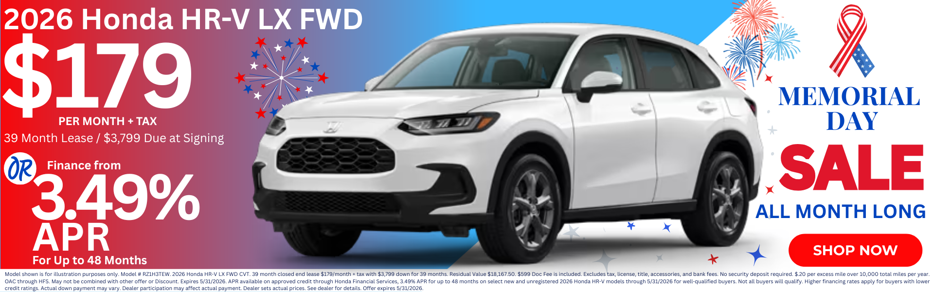 Best Honda HR-V Lease Deals in Yuma