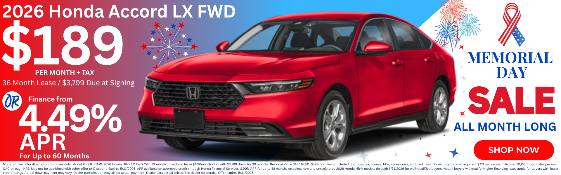 Best Honda Accord Lease Deals in Yuma