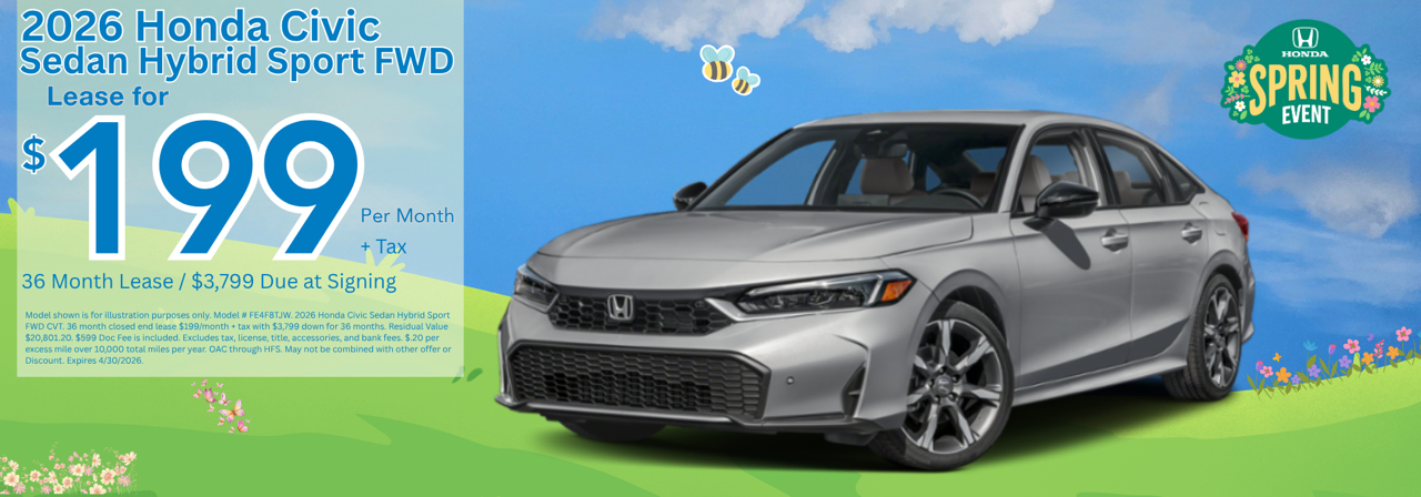 2026 Honda Civic Sedan Hybrid Sport FWD